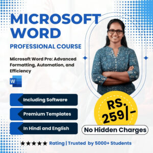 Microsoft Word basic to advanced course